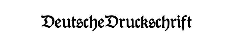 DeutscheDruckschrift font preview