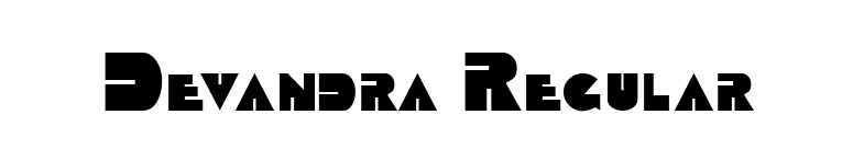 Devandra Regular font preview