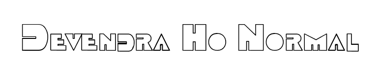 Devendra Ho Normal font preview
