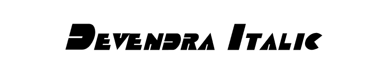 Devendra Italic font preview