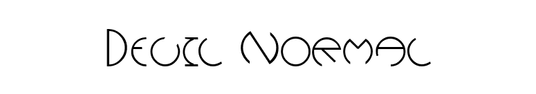 Devil Normal font preview