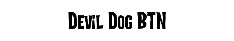 Devil Dog BTN font preview