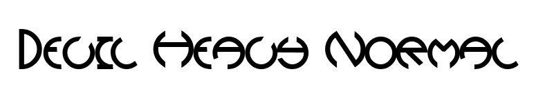 Devil Heavy Normal font preview