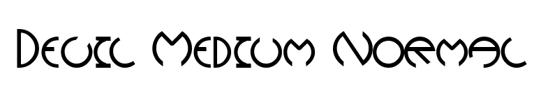 Devil Medium Normal font preview