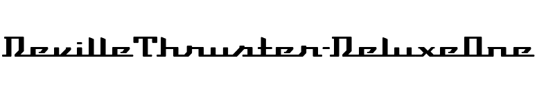 DevilleThruster-DeluxeOne font preview