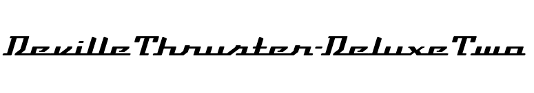 DevilleThruster-DeluxeTwo font preview