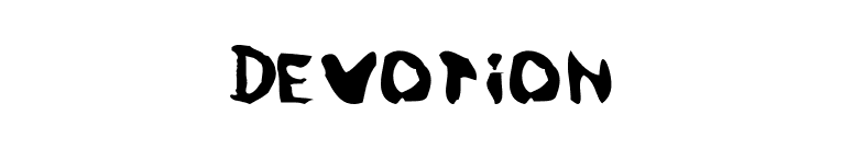 Devotion font preview