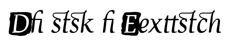 Devroye Extra font preview