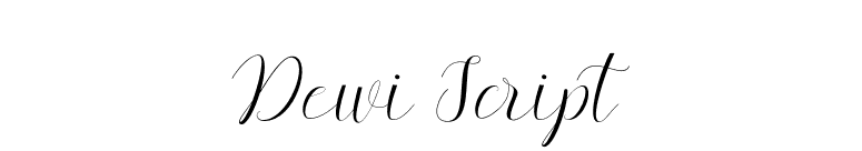 Dewi Script font preview