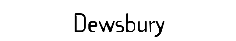 Dewsbury font preview