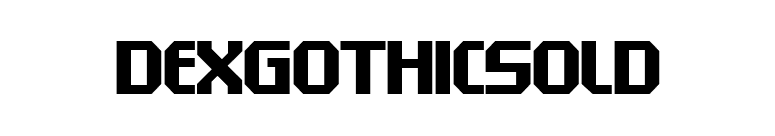 DexGothicSolD font preview