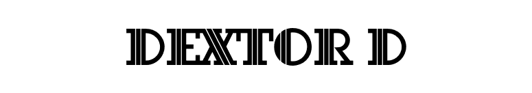 Dextor D font preview