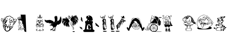 DF Gargoonies ITC font preview
