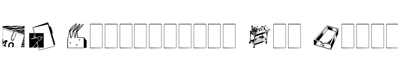 DF Industrials Two Plain font preview