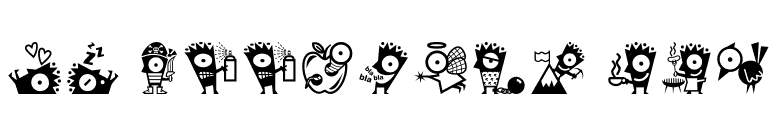 DF Keefbats ITC font preview