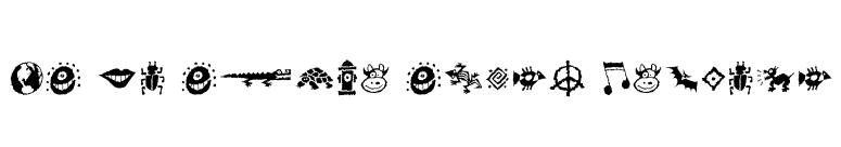 DF Mo Funky Fresh Symbols font preview
