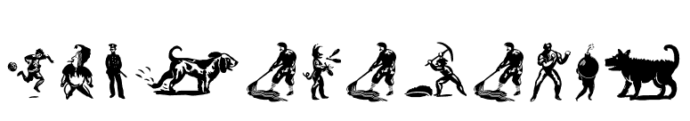 DF Primitives font preview