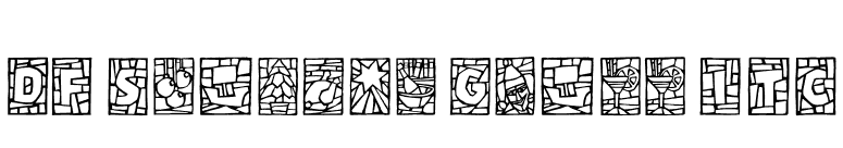 DF Stained Glass ITC font preview