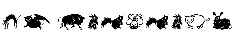 DF Wildlife font preview