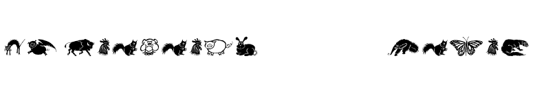 DF Wildlife Plain font preview