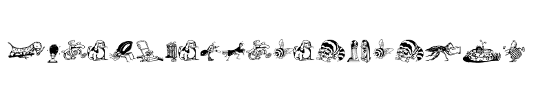DfBackyardBeastiesITC font preview