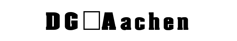DG_Aachen font preview