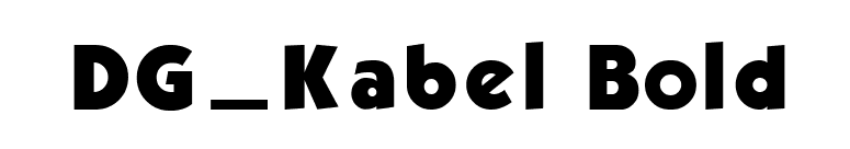 DG_Kabel Bold font preview
