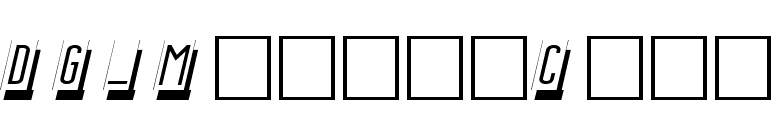 DG_MasterCard font preview