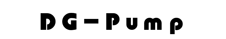 DG_Pump font preview