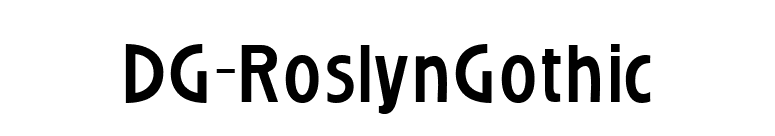 DG_RoslynGothic font preview