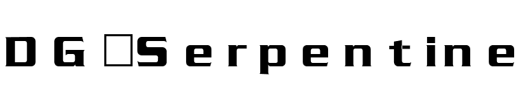 DG_Serpentine font preview