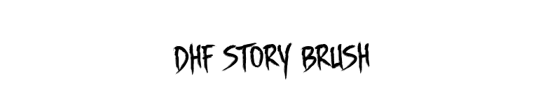 DHF Story Brush font preview