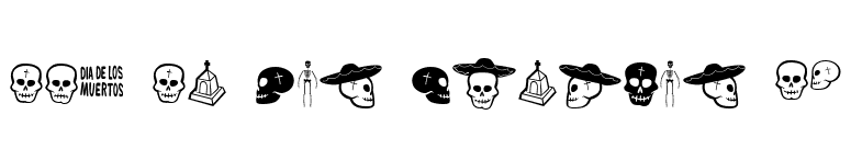 Dia De Los Muertos BV font preview