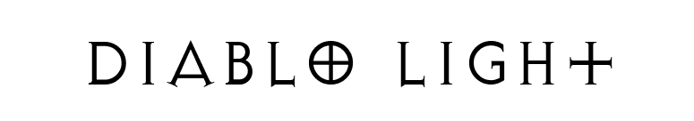Diablo Light font preview