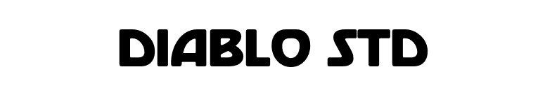 Diablo Std font preview