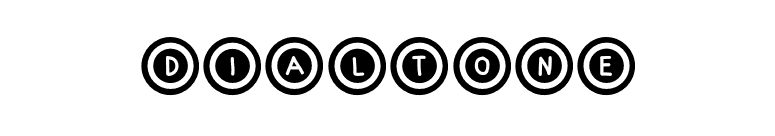 Dialtone font preview