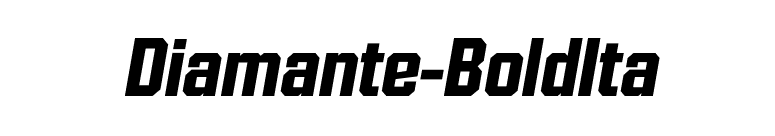 Diamante-BoldIta font preview