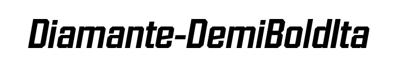 Diamante-DemiBoldIta font preview
