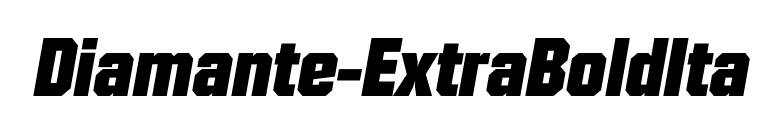 Diamante-ExtraBoldIta font preview