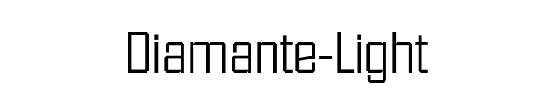 Diamante-Light font preview