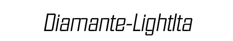 Diamante-LightIta font preview