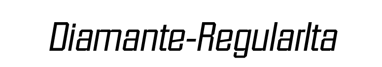 Diamante-RegularIta font preview