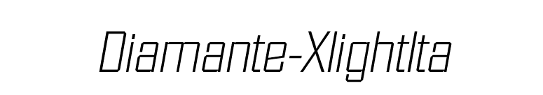 Diamante-XlightIta font preview
