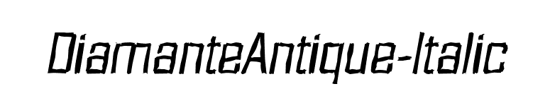 DiamanteAntique-Italic font preview
