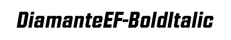 DiamanteEF-BoldItalic font preview