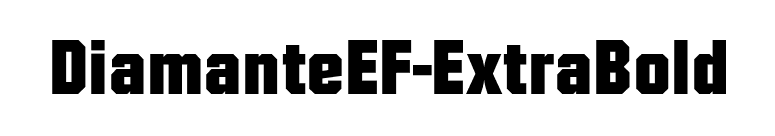 DiamanteEF-ExtraBold font preview
