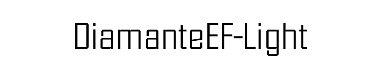 DiamanteEF-Light font preview
