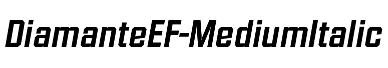 DiamanteEF-MediumItalic font preview