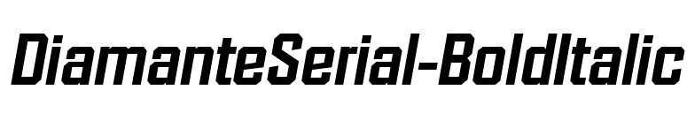 DiamanteSerial-BoldItalic font preview