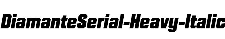 DiamanteSerial-Heavy-Italic font preview